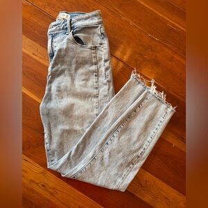 Abercrombie & Fitch Curve Love Acid Wash Denim Jeans